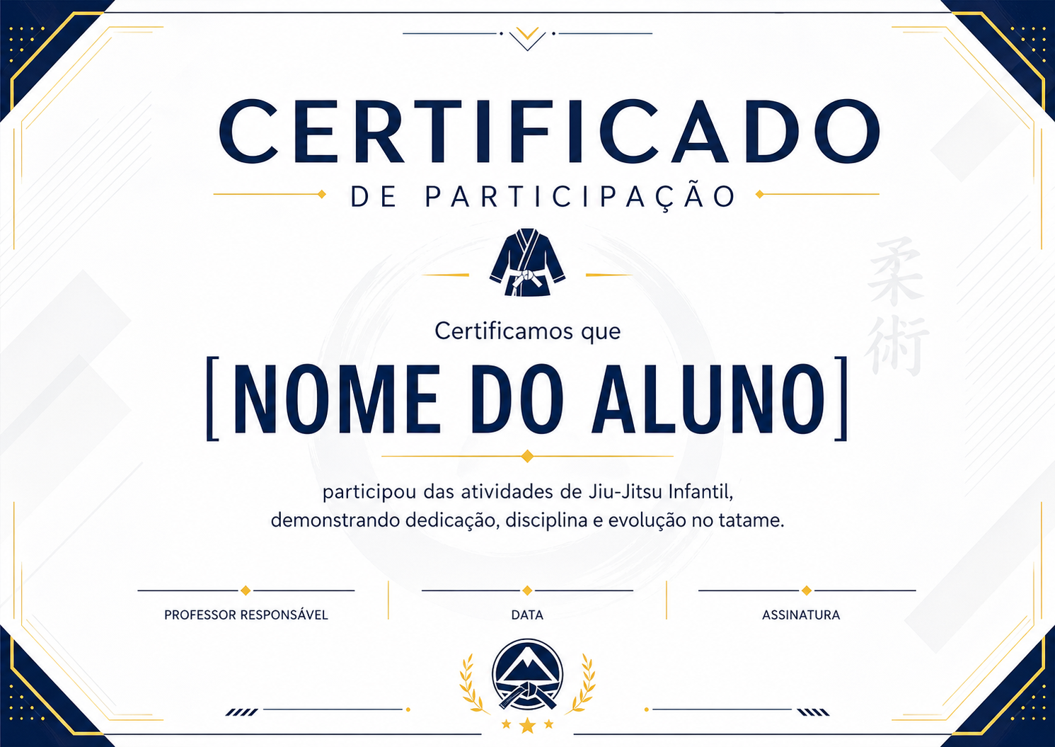 Certificado Infantil Editável